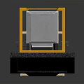 Industrial Control Panel With Screen Displaying Blue Diagram And Gray Yellow Structure