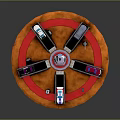 Toy Cars On Circular Track With Multiple Lanes And Control Tower
