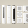 Modern air conditioner vertical air conditioner air conditioner outside air conditioner 3d model