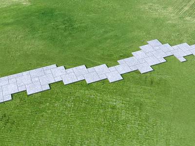 Landscape Garden Luting Step Park Ting Step Paving 3d model