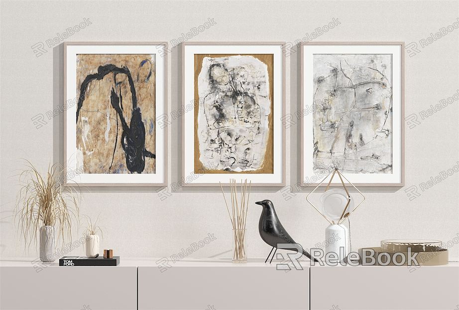 Modern Abstract Painting Abstract Hanging Painting Combination Ornaments model