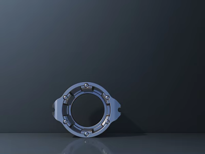 Circular Metal Road Infrastructure Component With Bolt Fixed Design And Smooth Surface 3d model