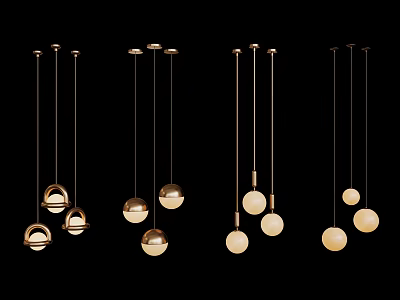 Modern Chandelier Art Chandelier Spherical Chandelier 3d model