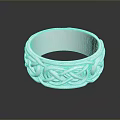 Elegant Silver Ring with Intricate Woven Pattern and Metallic Shine for Fashionable Look