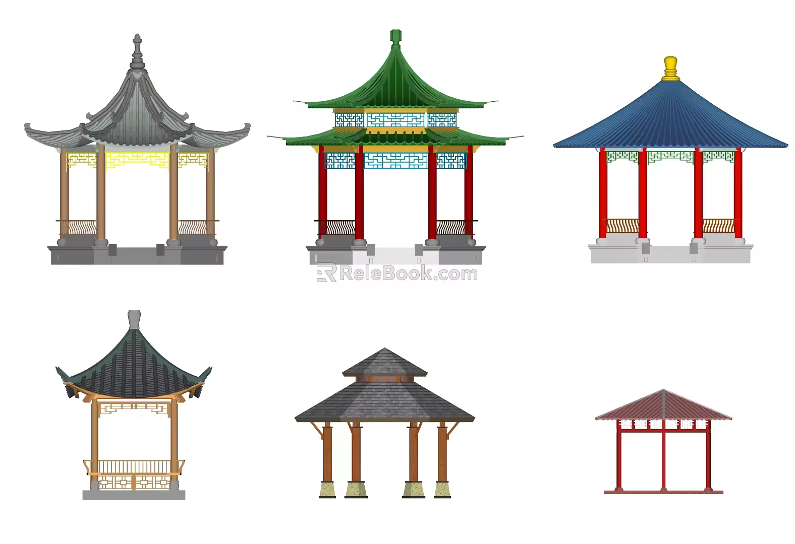 Gujian Pavilion 3d model