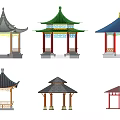 Gujian Pavilion 3d model