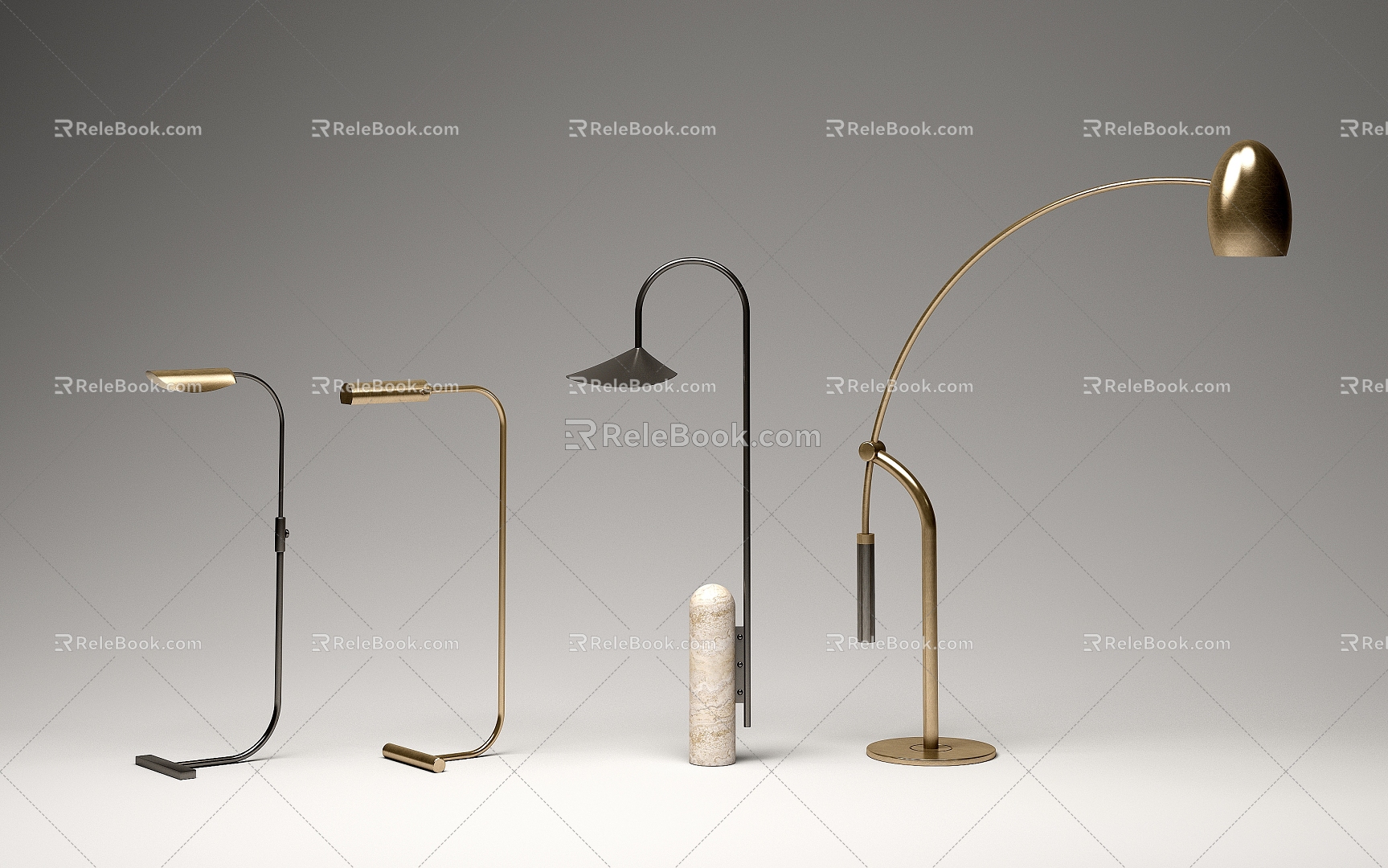 Floor lamp combination model