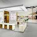 Luxury Jewelry Store Interior With Glass Display Counters And Elegant Lighting