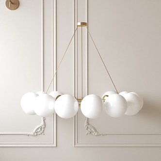 Modern chandelier 3d model