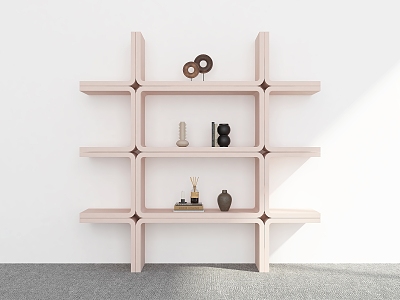 Bookshelf Ornaments Storage Rack Decorative Rack Bookshelf Shelf model