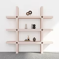 Bookshelf Ornaments Storage Rack Decorative Rack Bookshelf Shelf 3d model