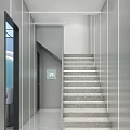 Modern Cosmetic Store Interior With Round Hole Wall And Light Green Shelves Displaying Products