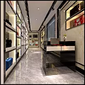 Modern Bag Boutique Interior With Colorful Bags Shelves And Green Plants