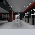 Modern Specialty Store Interior Design with Display Shelves and Ambient Lighting