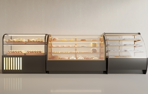 Dessert Cake Display Cabinet 3d model