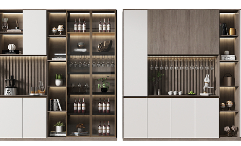 Modern Wine Cabinet 3d model