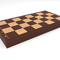 Chess Board Game Entertainment Featuring Wooden Checkerboard With Brown And Light Squares