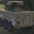 Military Armored Utility Vehicle With 6x6 Wheels Turret Weapon System And Camouflage