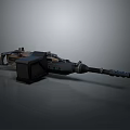 Modern Tactical Weapon 3D Model With Metallic Barrel And Detailed Structure 3d model