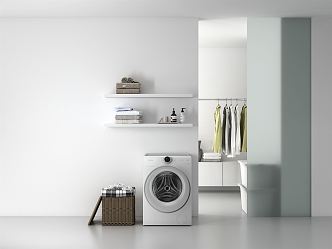 Modern washing machine 3d model