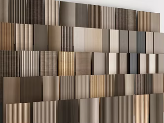 Modern wall panel background wall decorative panel 3d model