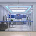 Forensics Room Hall Electronic Evidence Room Front Office Laboratory Forensics Machine Data Collection Room Public Security Organs 3d model