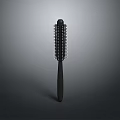 Black Hair Brush With Sleek Handle For Daily Grooming Needs
