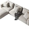 Modern Combination Sofa Multiplayer Sofa Double Sofa Combination 3d model