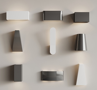 Modern wall lamp simple wall lamp decorative lamp wall decoration 3d model