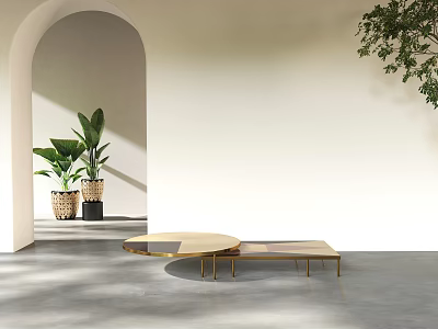 Light Luxury Coffee Table Dining Table Coffee Table Corner Table Side Table 3d model
