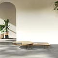 Light Luxury Coffee Table Dining Table Coffee Table Corner Table Side Table 3d model