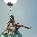 Jane European Special-shaped Table Lamp Table Lamp 3d model