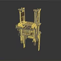 Vintage Mechanical Equipment Featuring Metal Structure Platform and Intricate Parts