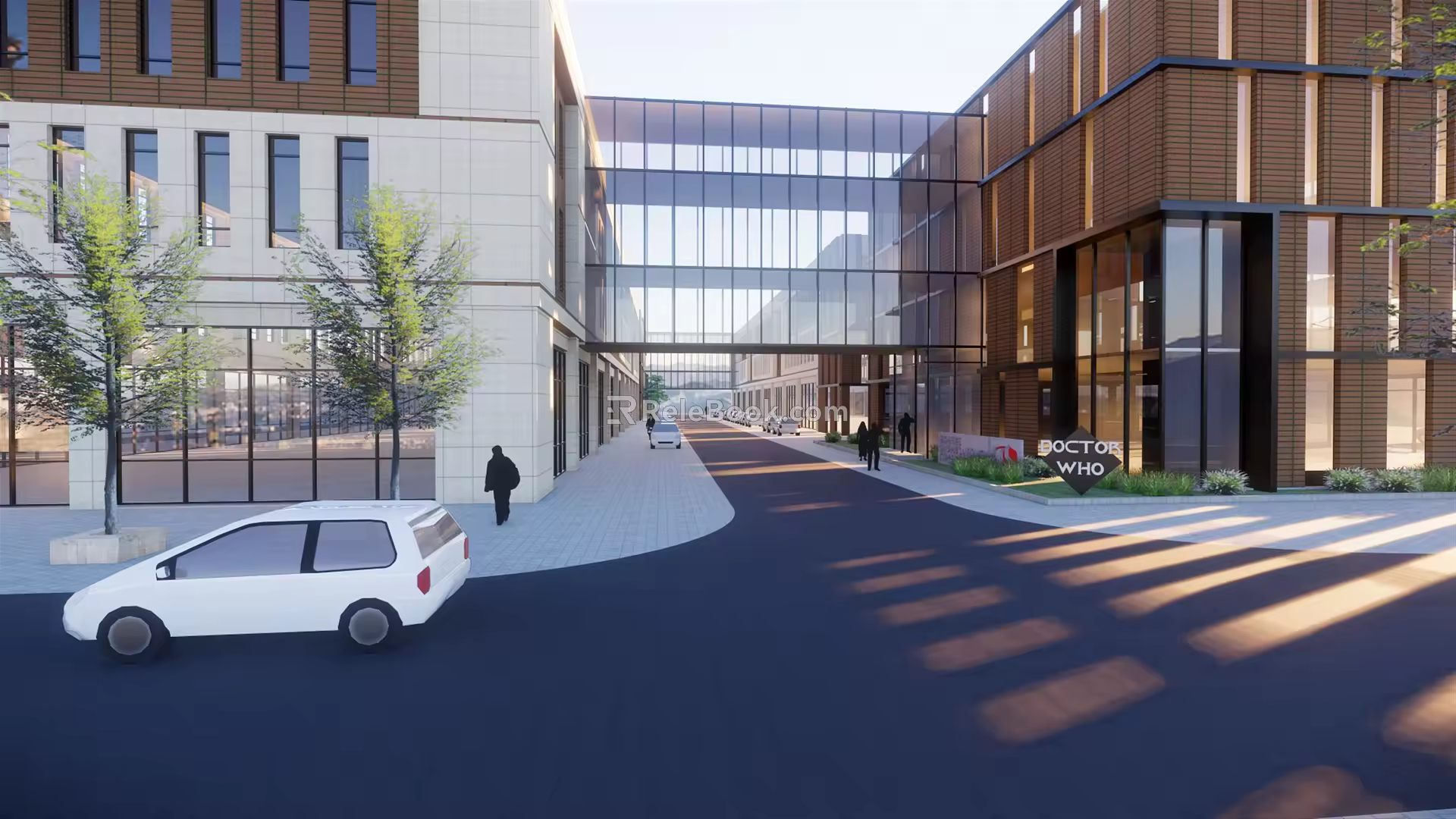 Modern Factory Building Customized Factory Building 3d model