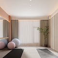 Modern Yoga Room 3d model