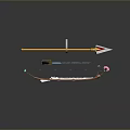 Various Decorative Weapons Featuring Spear Staff Arrow Round Design And Flower Accents