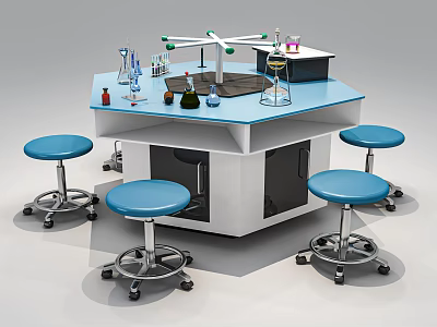 Modern Experiment Table Chemical Experiment Table 3d model