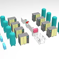 Equipment automation production line Meltblowing machine Meltblowing cloth production equipment 1427 3d model