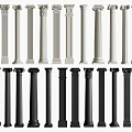 European style column Roman column Gypsum column carving style 3d model