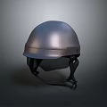 Shiny Metallic Combat Helmet With Face Shield Essential Weapon Protection Gear