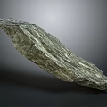 Natural Stone Slab with Gray Green Surface and Unique Rough Natural Texture 3d model