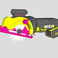 WORX 20V 2.0Ah Circular Saws With Green And Pink Accents For Industrial Use