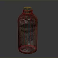 Vintage Glass Bottle For Daily Use With Rustic Design And Textured Surface
