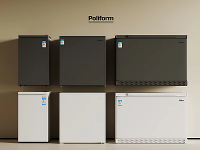 Poliform Refrigerators And Freezers With Various Colors Sizes And Modern Designs 3d model