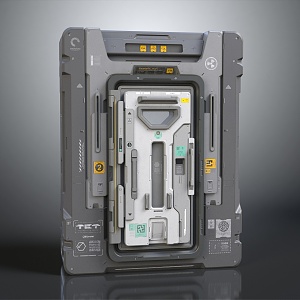 Science Fiction Door 3d model