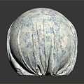 Decorative Sphere With Blue And White Plant Pattern For Home Decoration