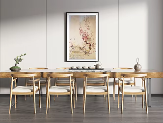 New Chinese Tea Table and Chair 3d model