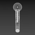Modern Black Faucet With Diamond Pattern Textured Surface For Kitchen