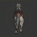 Modern Horse Steed Steed Mercedes 3d model