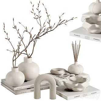 Modern Decorations Ornament Combination 3d model
